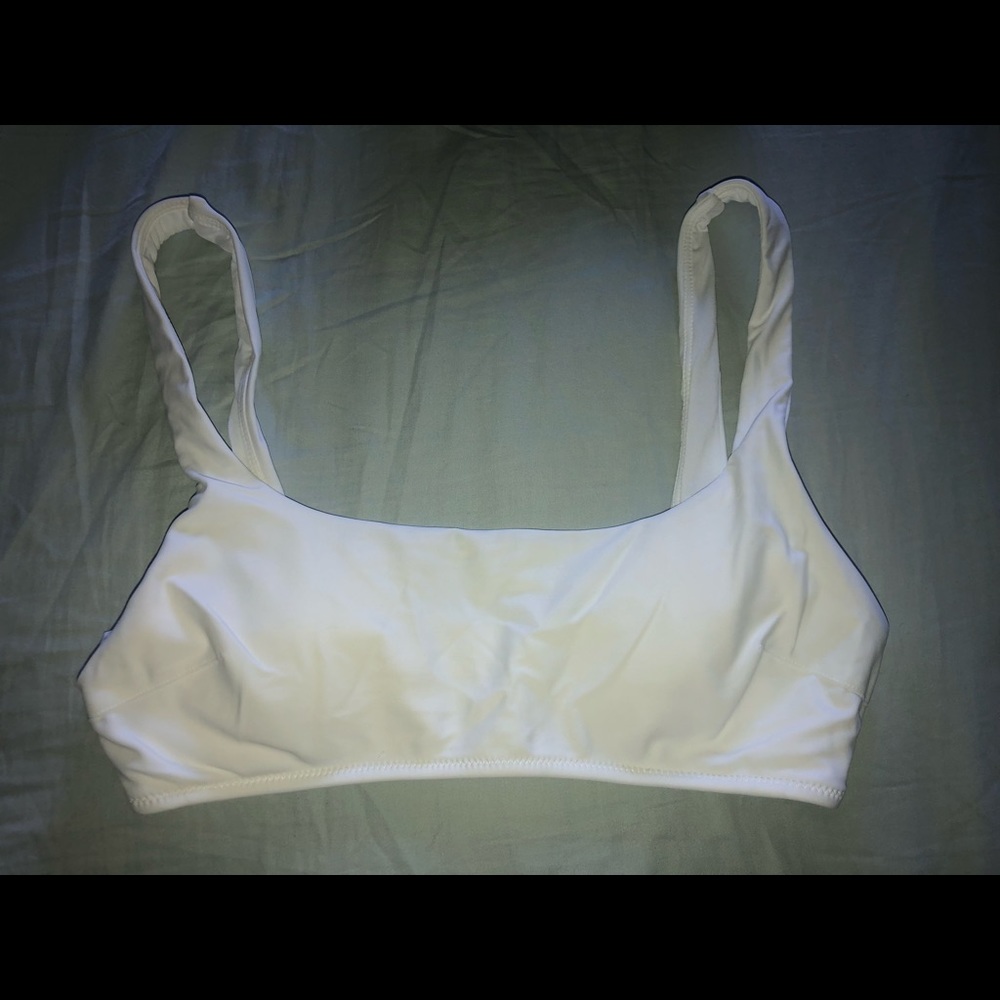 Aerie Wide Strap Scoop Bikini Top